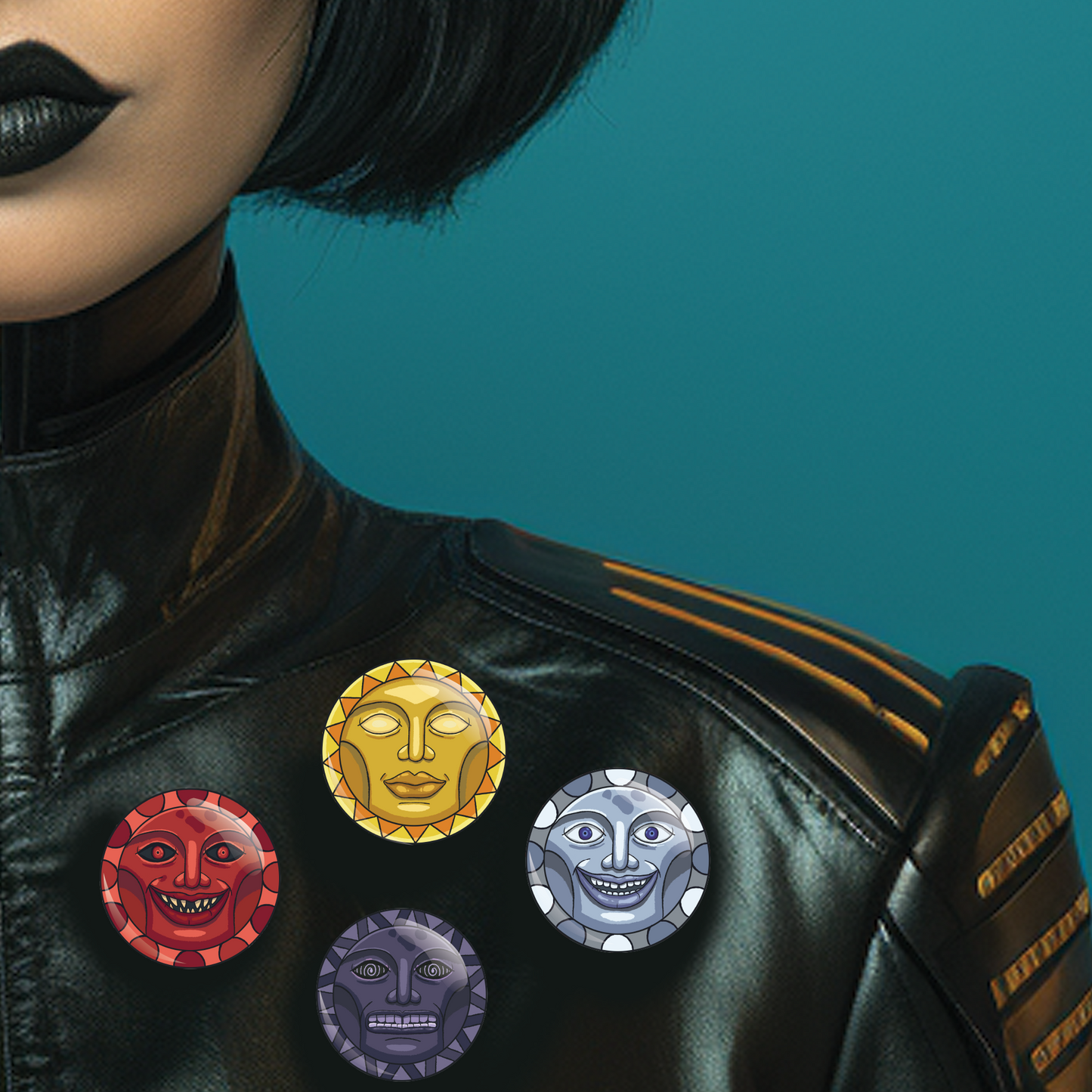 Astral Event Pinback Button Set