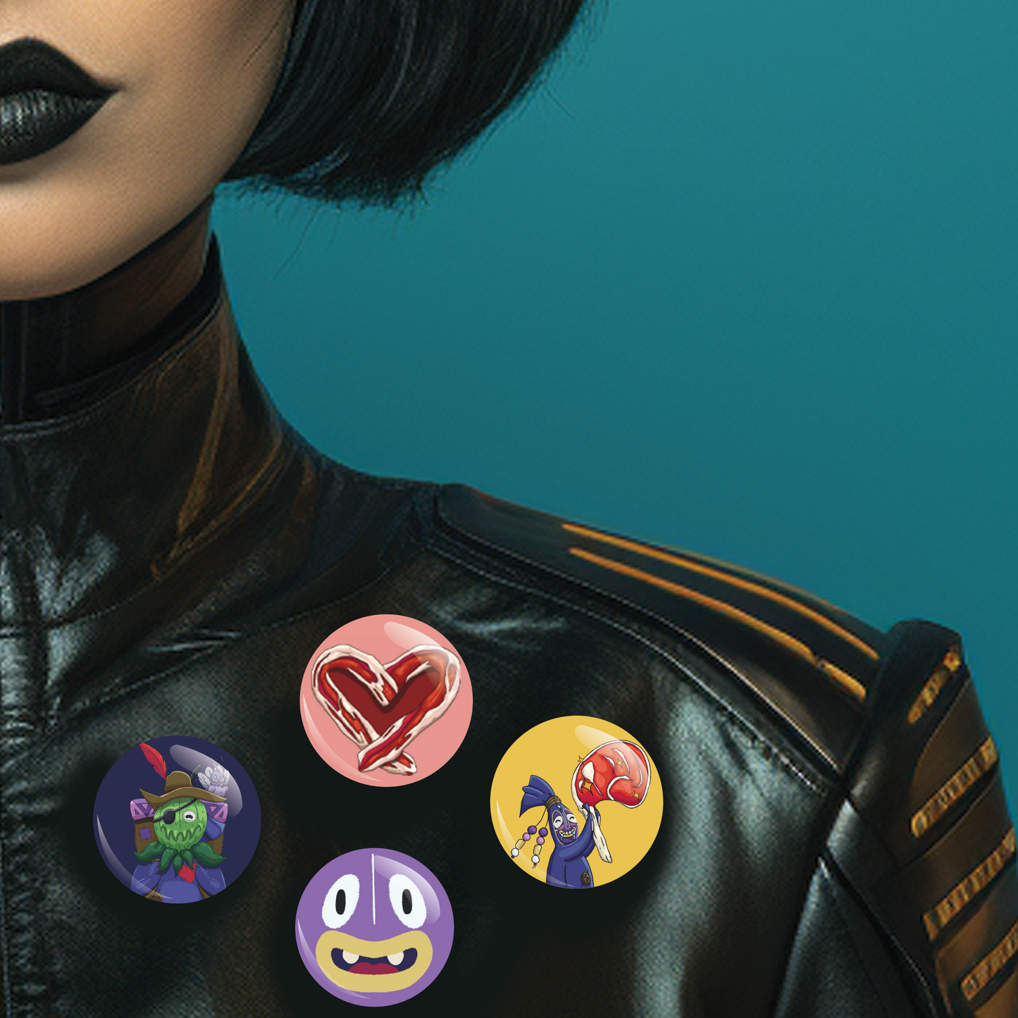 Weavling Pinback Button Set