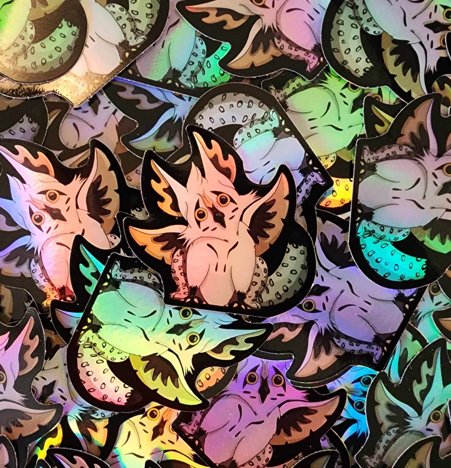 Strixlious Chick Holographic Sticker