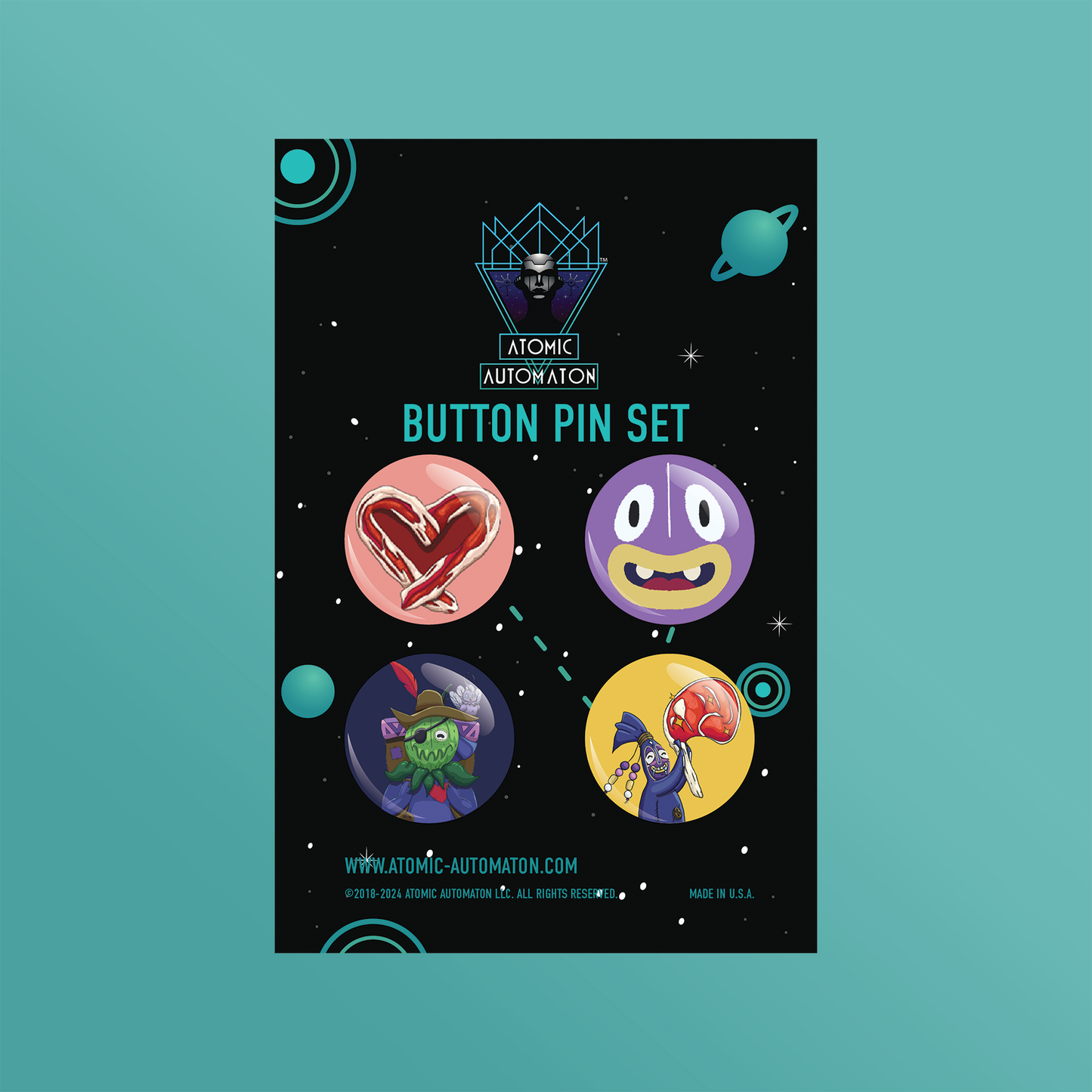 Weavling Pinback Button Set